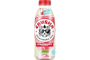 Crusha Strawberry Milkshake No Added Sugar Mix - 1Litre