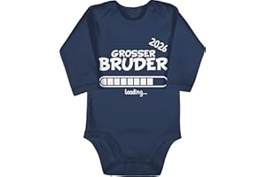 Shirtracer - Baby Body langarm Mädchen Junge - Großer Bruder 2026 loading