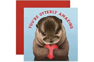 Central 23 Kartka walentynkowa Wydra – urocza kartka rocznicowa dla niego dla niej – otterly Amazing – kartka walentynkowa dla chłopaka dziewczyny – kartka na rocznicę ślubu dla męża żony