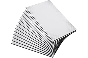 AKOLAFE 35 Pcs Sound Deadening Self Adhesive 25x18cm Car Van Sound Deadening Mat 7mm Thick Auto Butyl Van Heat Insulation Waterproof Moistureproof Damping Sheets