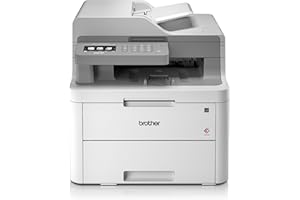 Brother DCPL3550CDW Colour Laser Multifunction Printer (LED, Colour, Wi-Fi, Document Feeder, Automatic Double-Sided Printing, Italian Version) White, 41 x 41 x 48 cm