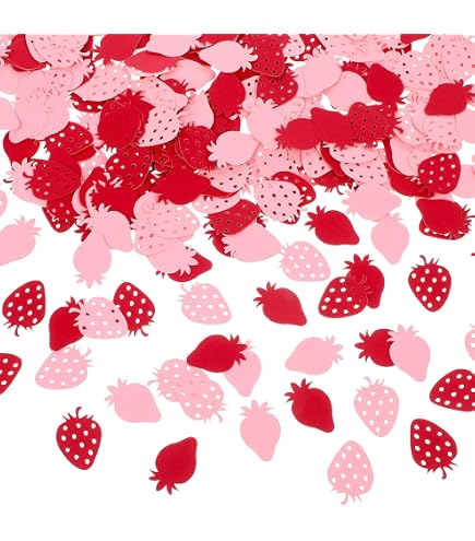 3 Pièces Lanternes En Papier Fraise - Décorations Fête Thème Fruits Grande Taille