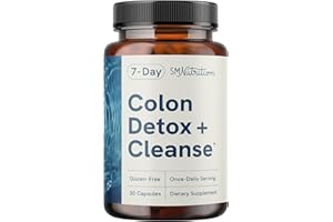 SMNUTRITION 7 Day Colon Cleanse & Detox | Supports Bloating Relief & Occasional Constipation | Fast Acting 7 Day Detox Cleanse for Women and Men with Probiotics for Gut Health & Regularity | Gluten-Free | 30 Ct