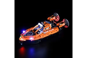 LIGHTAILING Light Set for Rescue Hovercraft Building Blocks Model - Led Light kit Compatible with Lego 42120(Not Include The Model)
