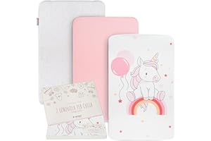 GOYSILA Set Lenzuola Next To Me Compatibili Con Chicco Next2Me Culle Materasso 83x50cm Cotone 100% Alta Qualità Certificato Oeko-tex® Coprimaterasso Salvapipì Traspirante Lavabile Lavatrice 40° Rosa