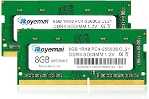 D DUOMEIQI DUOMEIQI - Memoria RAM DDR4 PC4-25600S de 16 GB (2 módulos de 8 GB, 3200 MHz, 260 PIN SODIMM, 1,2 V, CL21, 1Rx8, RAM para ordenador portátil