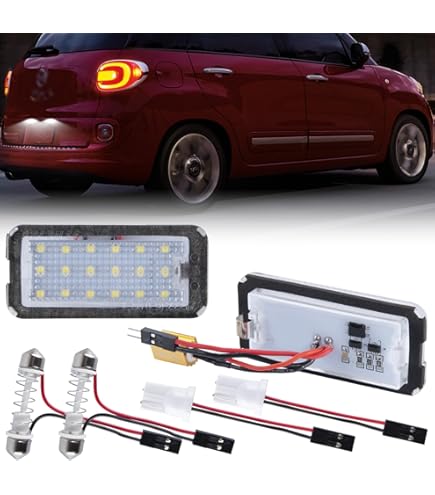 Fanale Per Targa AutoStyle - LED Per Fiat 500 2007-2015, Ricambio Di Qualità - Foto 9