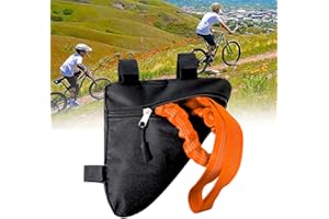 Foreverup 3M Cuerda de Remolque de Bicicleta, Cuerda de Remolque para Bicicleta Infantil, con Bolsillo Triangular, para Niños, Adultos, Montañismo, Montar, hasta 500 lb/225 kg