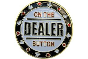 Poker card guard «dealer» en plaqué or