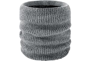 colornival Schal Damen Herren Schlauchschal Winter Warm Loop Schal Nackenwärmer Halswärmer Dick Fleece Schal Strick Halstuch Sport Buff Schal für Männer Frauen Jungen Motorrad Fahrrad Joggen Ski