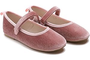 Feversole Girls Cute Dress,Ragazze Mary Jane Strap Scarpe Basse Ballerine da Principessa Scarpe da Scuola Piatte