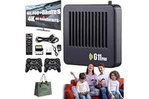 HOPASRISEE Retrowave-Retrowave G11 Pro, Retro Wave G11 Pro 100,000 Games, 4K HD Retro Game Console, Plug & Play Video Games with 2 Wireless Dual Controllers (256G, 4 Controllers)