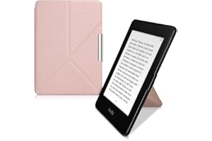 Okładka ochronna Kwmobile kompatybilna z Amazon Kindle Paperwhite - Case Syntetyczna skóra - Ereeader Cover Case (dla modeli do 2017 r.) - Rosegold