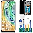 For Samsung Galaxy A14 5G LCD Display For Samsung A14 Screen Replacement For Galaxy A14 Touch Digitizer A146U/A146P Repair Kits With Frame(Black，Not for SM-A146B)