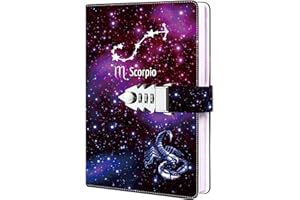 ‎ZXHQ ZXHQ Sternbilder Tagebuch mit Schloss,Tagebuch für Frauen, Männer, Mädchen, Jungen, Teenager, Kinder, nachfüllbares Passwort Notizbuch, bester Geburtstag, Weihnachten, Größe A5 (21 X 15cm)