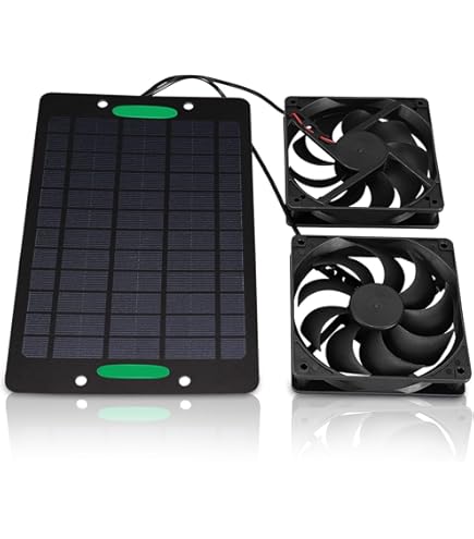 Ventola Solare Per Esterni - Ventilatore Da Tetto Per Serre, Cucce E Casa Con Pannello Solare Incorporato