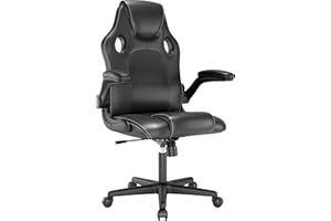 play haha. Sedia da gioco Sedia da ufficio Sedia girevole Sedia da computer Sedia da lavoro Sedia da ufficio Sedia ergonomica Sedia da corsa Sedia in pelle (Nero)
