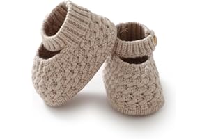 Neiwech Baby Booties Hand Knit Boots Slippers Soft Warm First Walkers Socks Shoes for Newborn Infan Boys Girls
