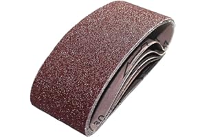 Goodway Bandes abrasives en tissu pour ponceuse à bande 75 x 533 mm, grain 40-10 pièces