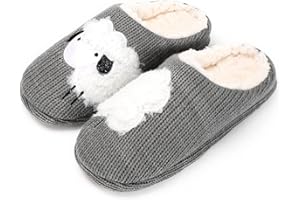 AONETIGER Pantofole Donna Comode Soffice Ciabatte Pelose Morbide Calde Ciabatte Uomo Invernali da Casa Pntiscivolo Pantofole Peluche All'aperto
