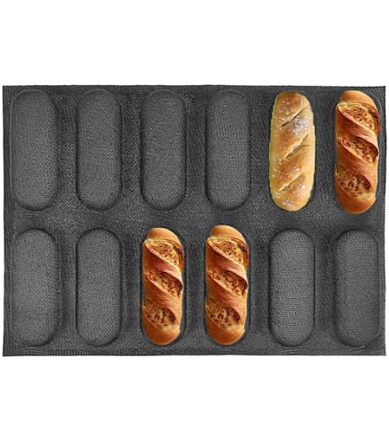 Moule à Baguettes Perforé Antiadhésif - Pour 3 Baguettes Françaises
