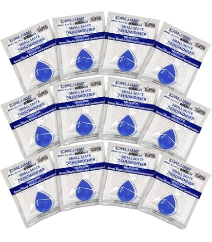 DIVCHI Confezione da 5 deumidificatori per interni da 500 ml, per fermare umidità, muffa, condensa e umidità, per casa, cucina, armadio, camera da letto, roulotte, ufficio, garage, bagno, cantina