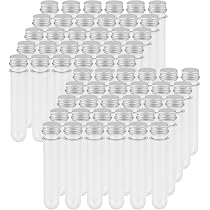 LEXININ 60 PCS 40ml Clear Plastic Test Tubes With Ghana