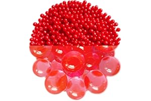 trendfinding 100 g de granulés retenant l'eau Rouge, granulométrie 6-8 mm, décoration pour Fleurs et Plantes, 10 litres très économique, Utilisation Polyvalente