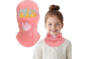 TAGVO Cagoule Balaclava pour Enfants - Charmants Dessins Animés, Multifonctionnel Cagoule Masque De Ski en Polaire Thermique Élastique Respirant, Chapeau avec Cache-Cou pour Garçons et Filles