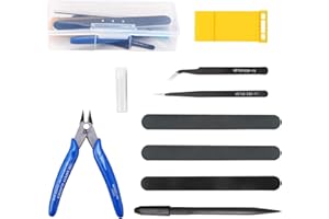 WiMas Kit de herramientas de modelo Gundam de 10 piezas, kit de reparación de construcción básico