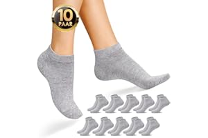 IceReco 10 Pares Calcetines Cortos Hombre Calcetines Deporte Mujer Verano Algodon Calcetines Tobilleros Deportivos Bajos