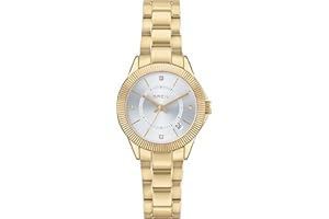 BREIL kolekcja Shimmery Ruch Pojedynczy czas - 3h Kwarc e Dipic Zamknięcie z przyciskami dla kobiet, Stal-srebrno-różowy, talla única, bransoletka