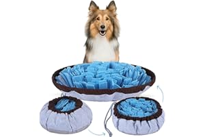 GENERIC Snuffle Mat for Dogs & Puppies - Washable Training Puzzle Toy for Large & Small Dogs - Game for Boredom & Feeding Mat for Dogs Brain Stimulation & Stress Relief - Pet Foraging Mat for Smell Training