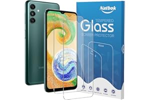 Natbok [2-pak hartowane szkło do Samsung Galaxy A04s/A13/M13 4G, twardość 9H, ultra odporne, odporne na odciski palców, bez pęcherzyków powietrza, przezroczysta folia ochronna HD do Samsung Galaxy A04s