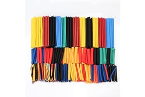 N\C 328pcs Heat Shrink Tubing 2:1 Shrink Ratio, Heat Shrink Cable Sleeve, Assorted Electric Insulation Wrap Wire Cable Kit, 4mm, 8mm