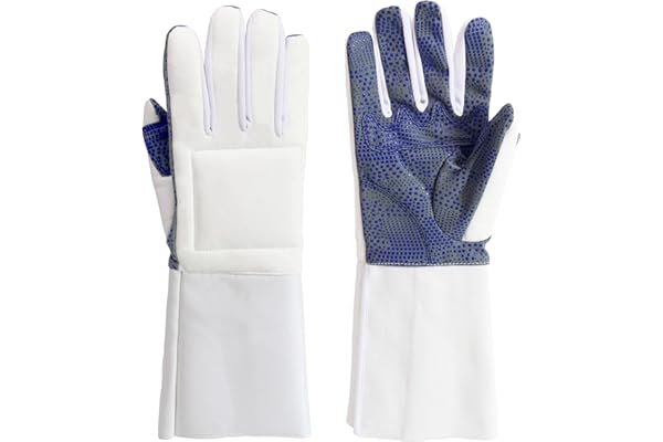 LEONARK Gants d’Escrime rembourrés pour fleuret, épée et Sabre - Mitaine en Cuir pour l’entraînement d’Escrime et de Combat -1 Paquet de 1"