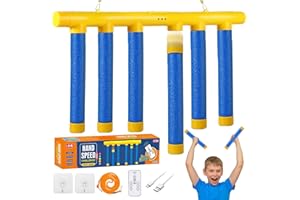 Dandin Fallende Stöcke Spiel, Reaktionstraining Spielzeug, Reaktionsspiel mit 3 Einstellbarer Geschwindigkeit, Drop Stick Challenge Game, Reaktion Spiel Kinder Erwachsene