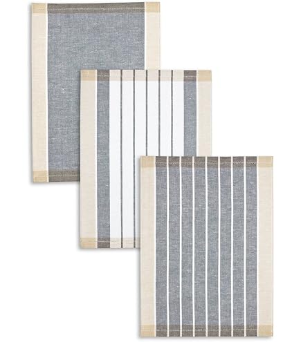 Confezione Da 3 Pezzi Jacquard Strofinaccio, Misto Lino-cotone - copertina
