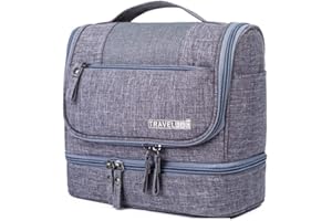 CYBERNOVA Bolsa de Aseo para Viajes, Kit Grande de Organizador cosmético Resistente al Agua, Bolsa de Aseo compacta Hombres y Mujeres