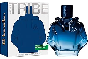 United Colors of Benetton We Are Tribe Eau de Toilette for Men - Long Lasting - Young, Modern, Sporty and Casual Scent - Lavender, Wood, Amber and Fruity Notes - Ideal for Day Wear - 90ml