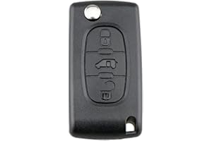 Energy 01 - Coque Clé Compatible Citroen C2 C3 C4 C5 C6 C8 Xsara Picasso Berlingo - Peugeot 207 307 308 407 408 3008 5008 Partner 807 1007 - Fiat ULYSSE (3 Boutons - Peugeot, VA2 - CE0523)