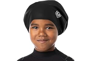 SOUL CAP - Kids Swim Cap – Large Swimming Cap for Children with Long Hair, Braids, Dreadlocks, Weaves, Extensions, Curls & Afros – Silicone