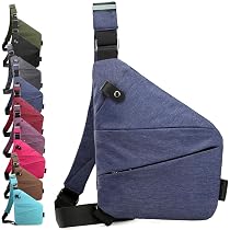 Sac Bandoulière Poitrine WMFASBAG - Nylon Décontracté - Sangle Réglable - Taille 54x36 Cm - Idéal Week-end, Voyages