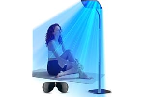 Jitesy Solarium Für Zuhause,50W Bräunungslampe Mit Versenkbarem Sockel,225PCS 460NM+490NM Blaulichttherapie Perlen,Gesichtsbräuner für den Heimgebrauch