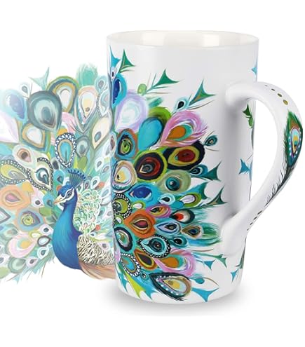 Mug Uki Mori Rouge - Tasse Artisanale En Porcelaine Japonaise, Peinte à La Main, Motifs Floraux - Tajimi