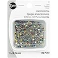 Dritz Color Ball Point Pins-Size 17 350/Pkg, Metal, Multicolor, Each