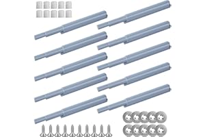 GlasFlength Push to Open Aimant Poussoir Porte Placard Loquet Magnetique, 10 Pièces Tampon Amortisseur Ouvre et Ferme la Porte avec Pression pour la Porte de L'armoire Tiroir Meuble et Placard