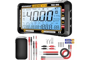 ANENG Multimeter,4000 Zählungen,TRMS Mit Automatischer Bereichswahl,Großes LCD,Misst AC/DC,NCV,Spannung,Widerstand,Diode,Kontinuität,Kapazität,Temperatur