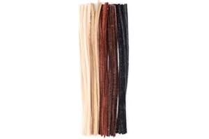 Vaessen Creative 1601-001 Fils Chenille, Nylon, Marron, 0,8 x 30 cm