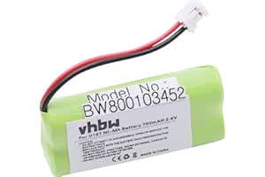 vhbw 1x Batterie Compatible avec Sagem D16T, D16T Duo, D21T, D21V, D16T Duo 2, D18T téléphone Fixe sans Fil (700mAh, 2,4V, NiMH) - Remplacement pour 2SN-AAA55H-S-JP1